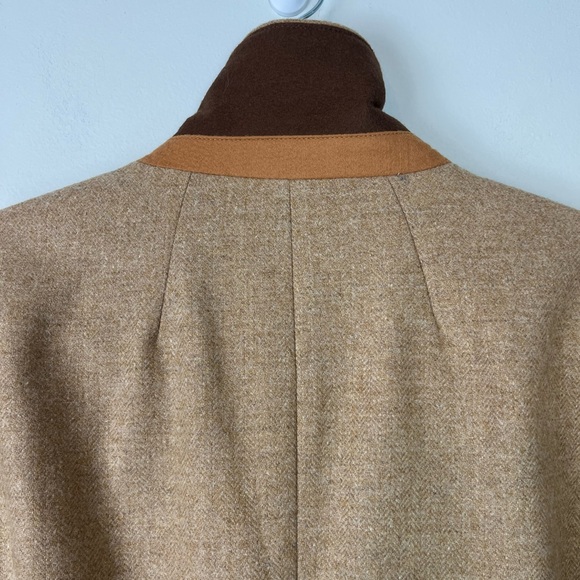 NWT Talbots Classic Tan Shetland Wool Blend Two Button Blazer 18WP - Picture 14 of 16